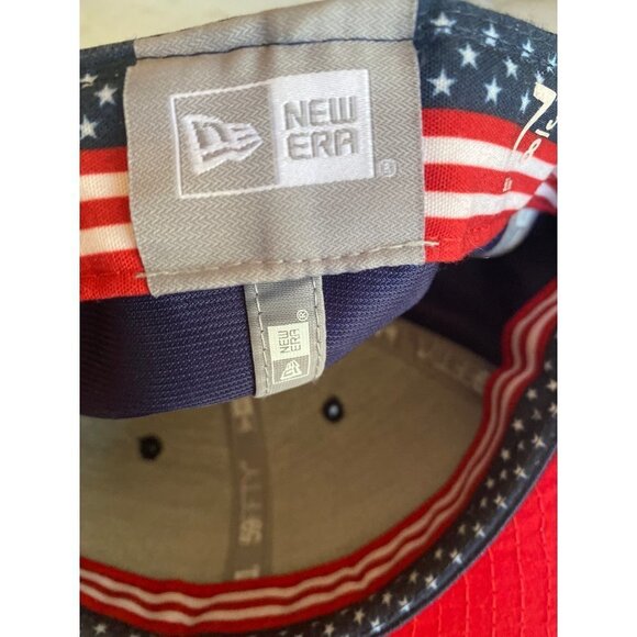 New Era Chicago Cubs 59Fifty Fitted Patriotic Stars & Stripes American Hat Cap S - Picture 7 of 8